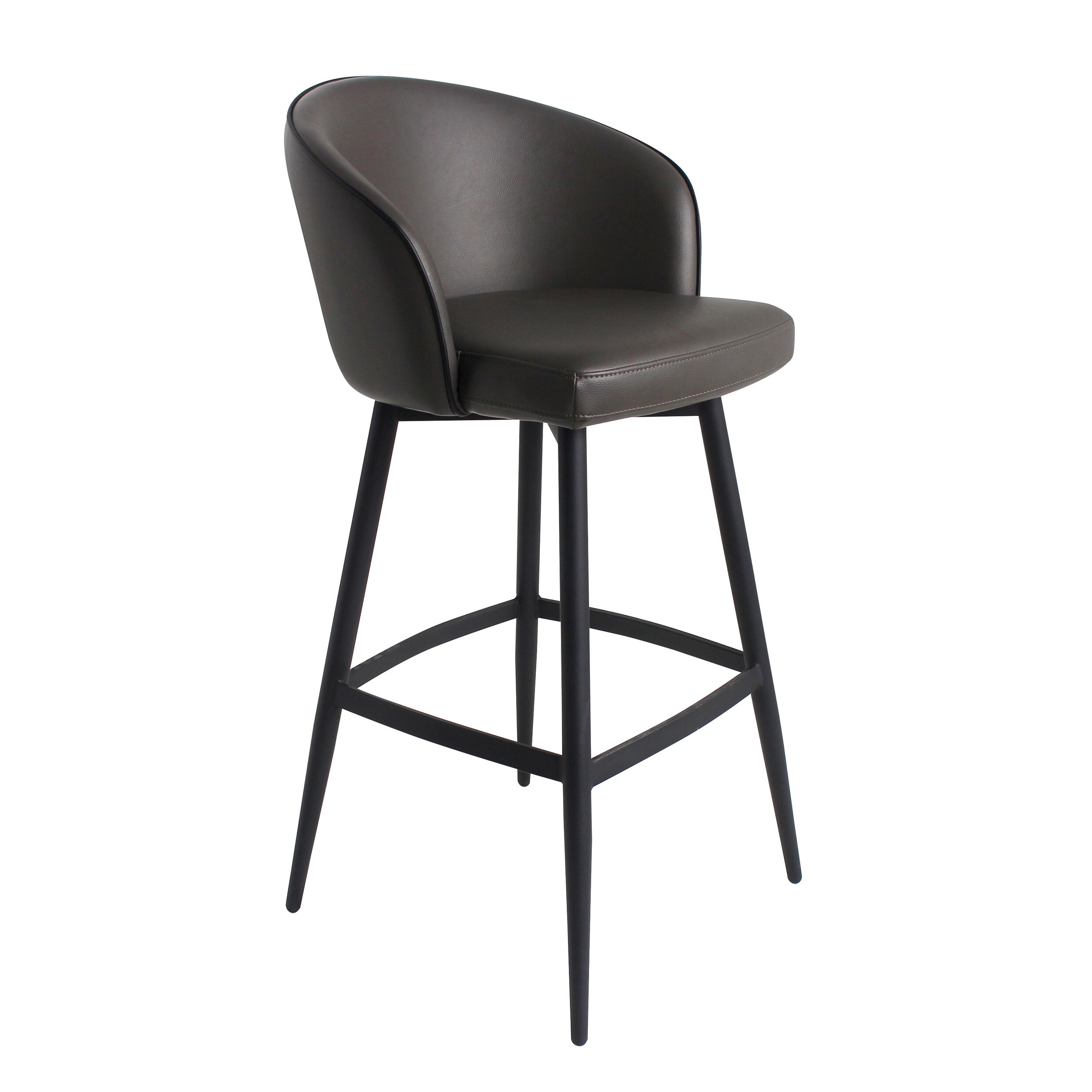 Aurelle Home Contemporary Modern Grey Counter Stool