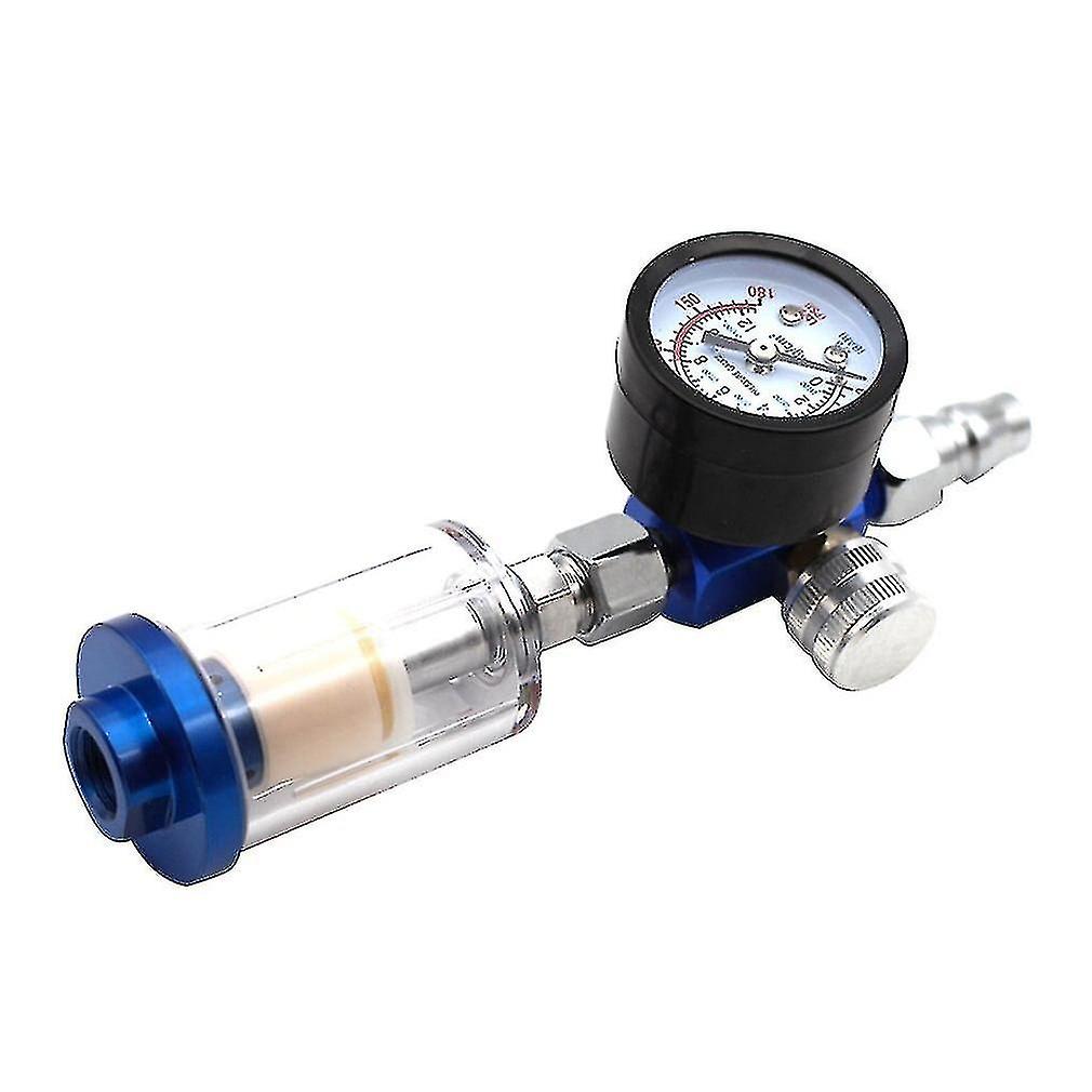 Spray Gun Air Regulator Gauge Amp; In-line Water Trap Filter Tool Spray Gun Regulator And Mini Spray