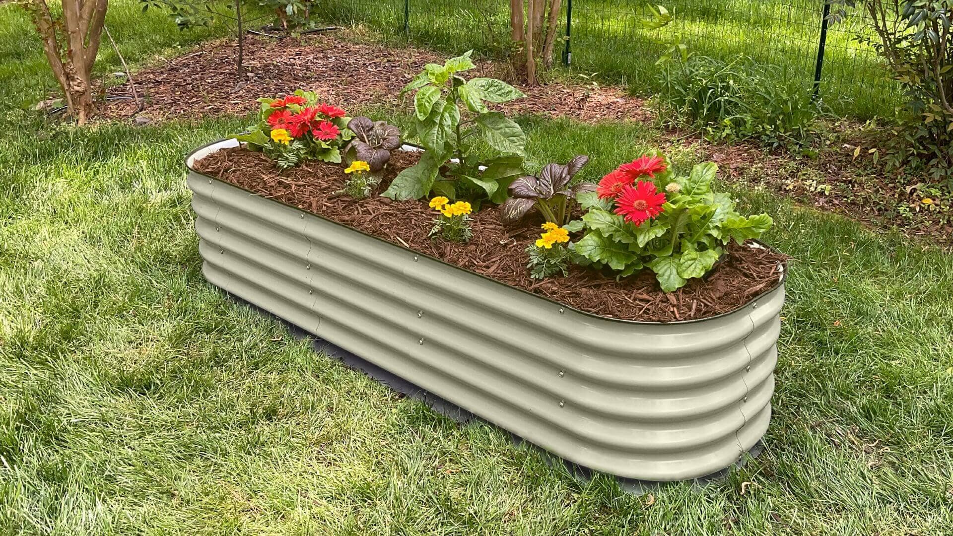 VegHerb's 6-in-1 Metal Raised Garden Bed (17