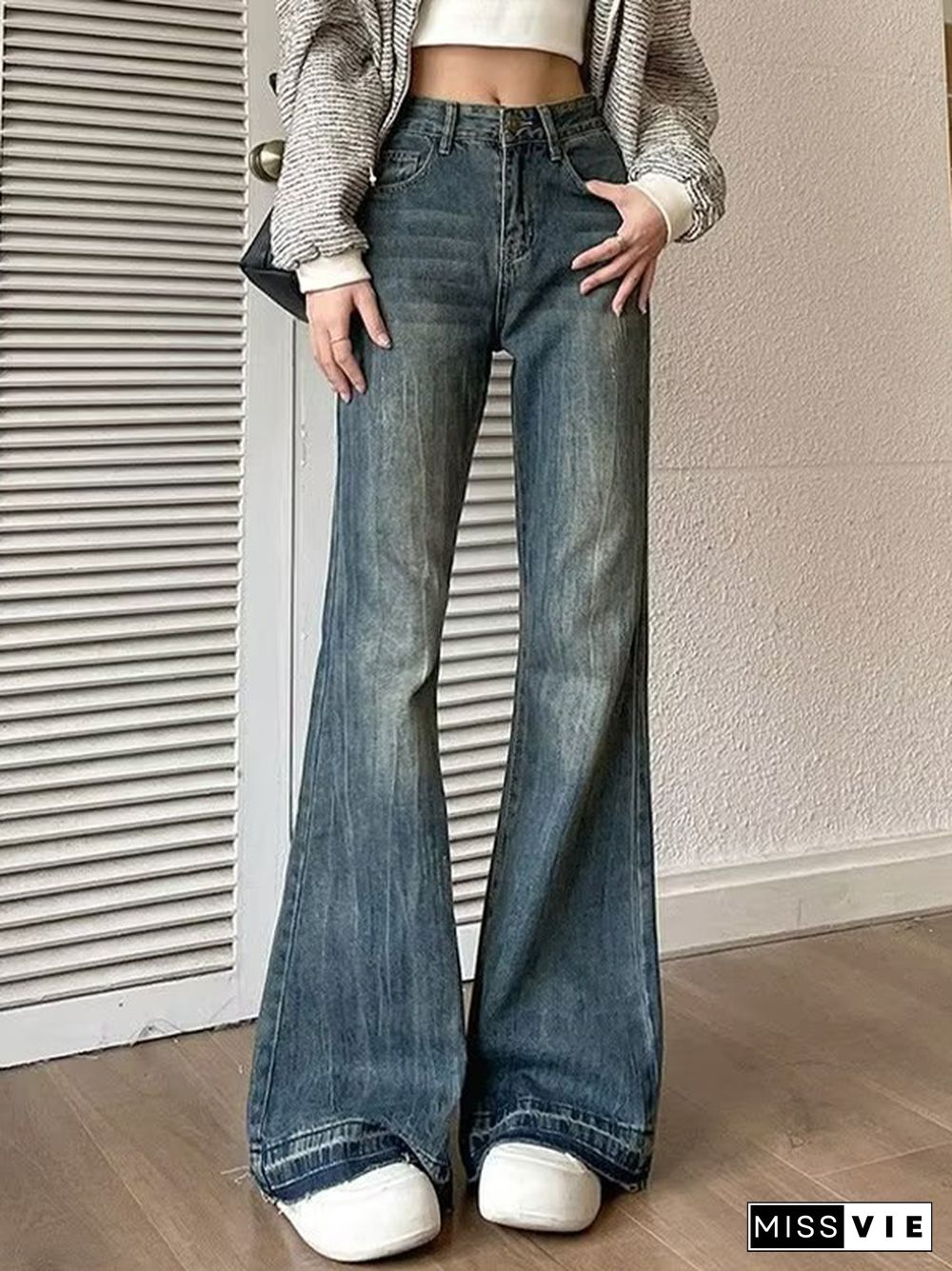 Vintage High Rise Flare Jeans