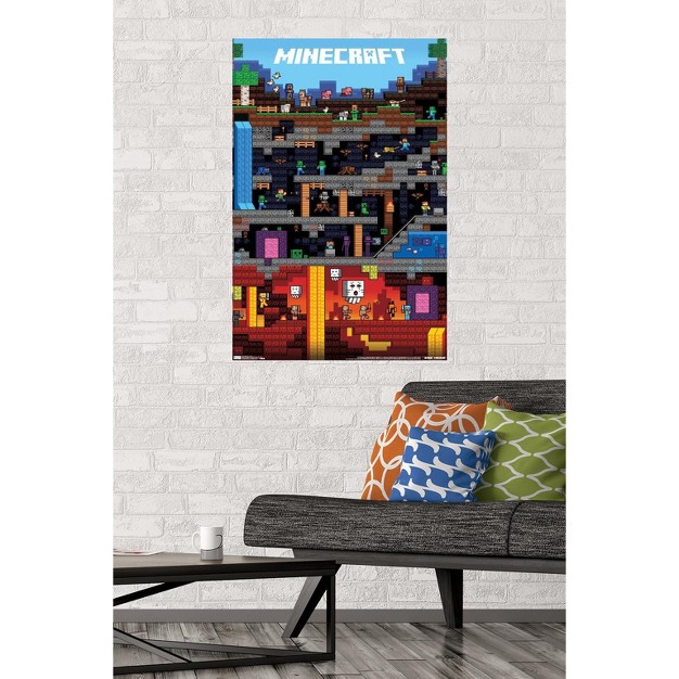 Trends International Minecraft Worldly Unframed Wall Poster Prints