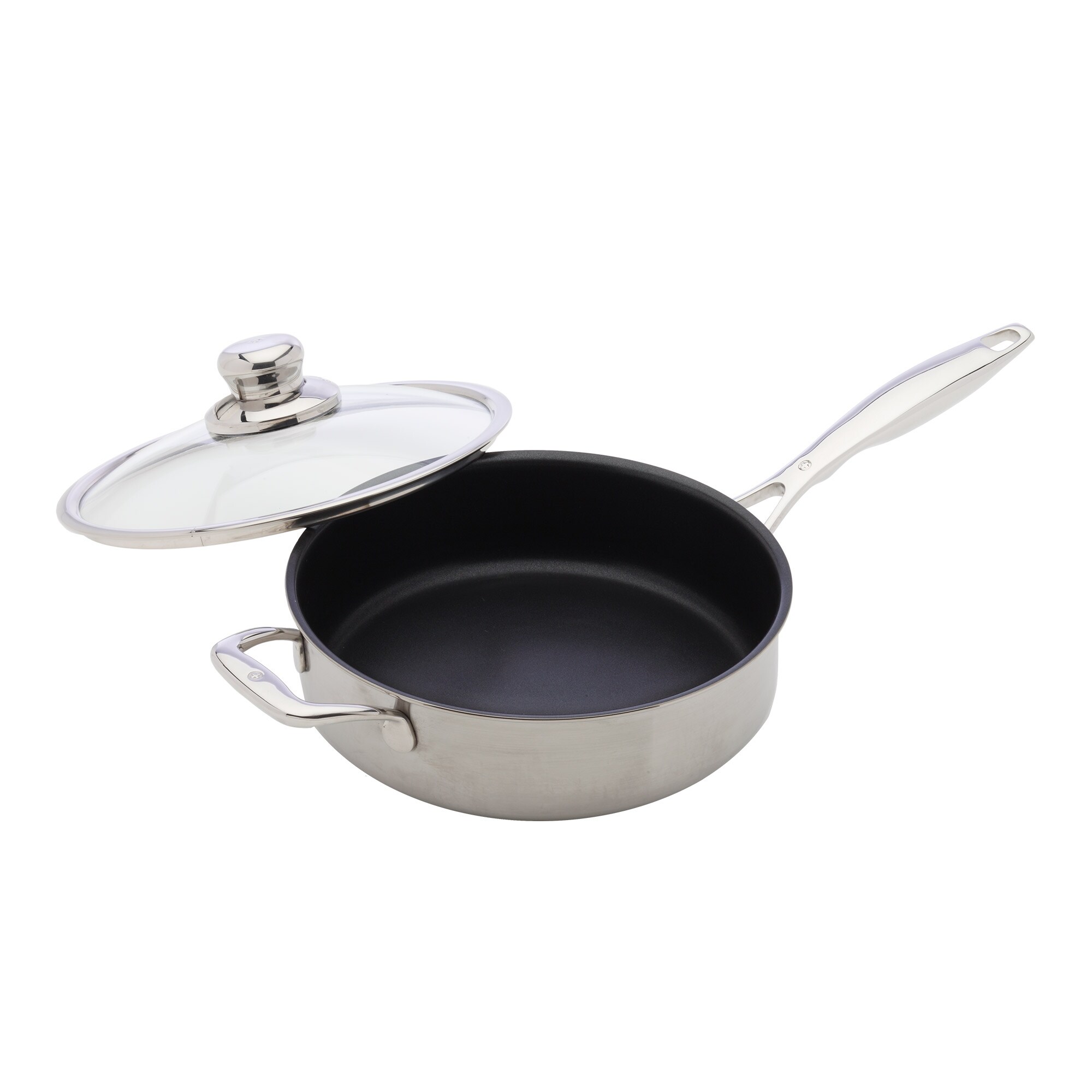 3L 24cm (3.1 Quart 9.5 Inch) Premium Clad Stainless Steel Induction Saute Pan