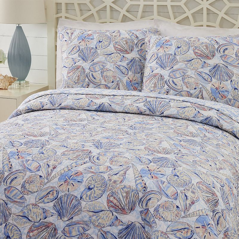 Vera Bradley Morning Shells Quilt Set with Shams