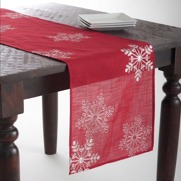 Snowflake Design Table Linens