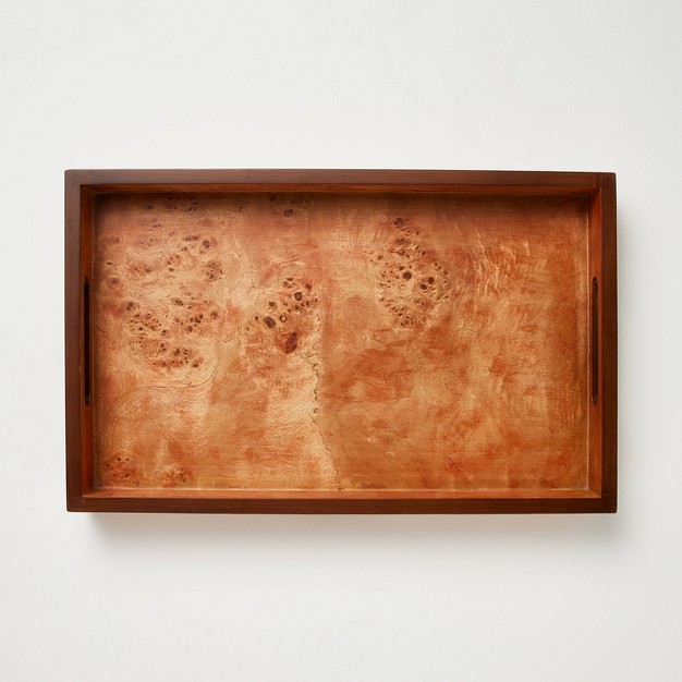 Burl Wood Tray Designed With Studio Mcgee