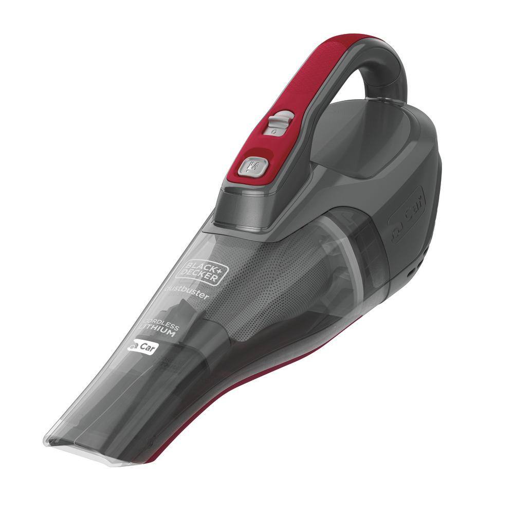 BLACK+DECKER Dustbuster QuickClean Cordless 12-Volt 1.8-Cup Handheld Car Vacuum with Motorized Upholstery Brush HLVB315JA26