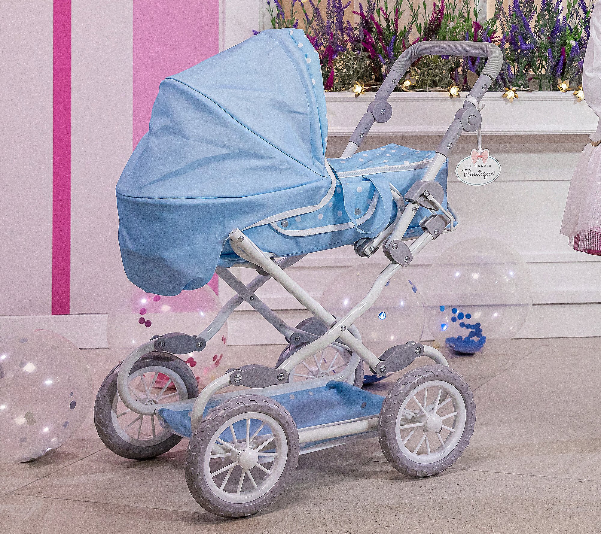 JC Toys Berenguer Boutique Deluxe Foldable Doll Stroller