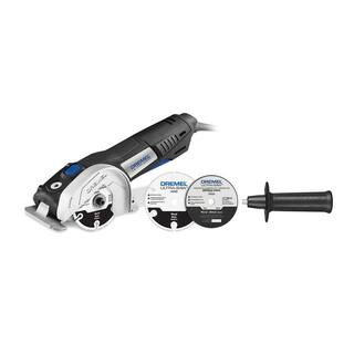 Dremel Ultra-Saw 7.5 Amp Corded 4.5 in. Tool Kit with 2 Accessories and 1 Attachment for Use with Metal and Wood US40-02