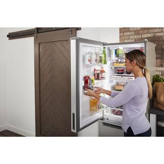 Whirlpool 24 in. 12.7 cu. ft. Bottom Freezer Refrigerator in Fingerprint Resistant Stainless Counter Depth WRB543CMJZ