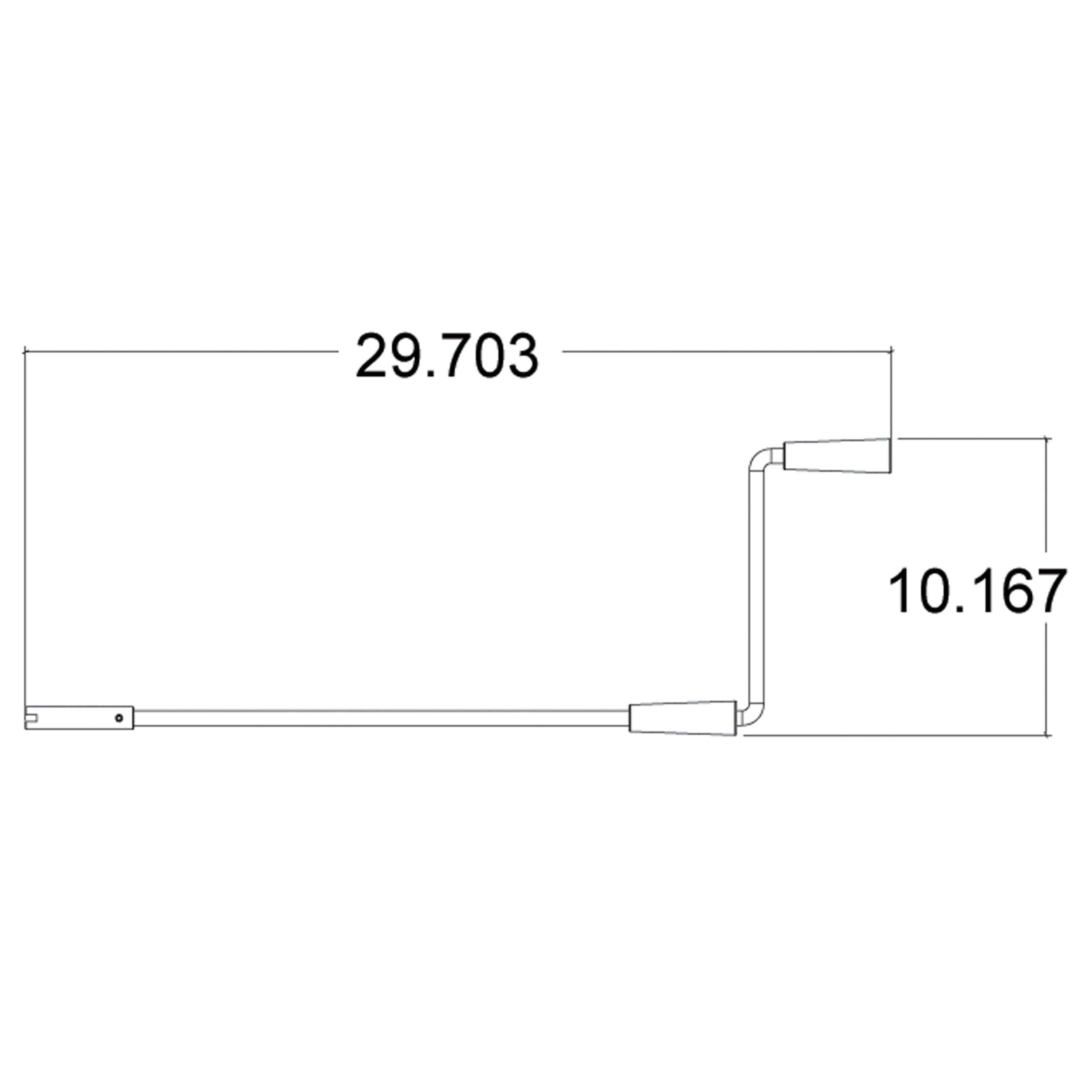 AP Products 014-119226 Standard Slide-Out and Landing Gear Crank Handle