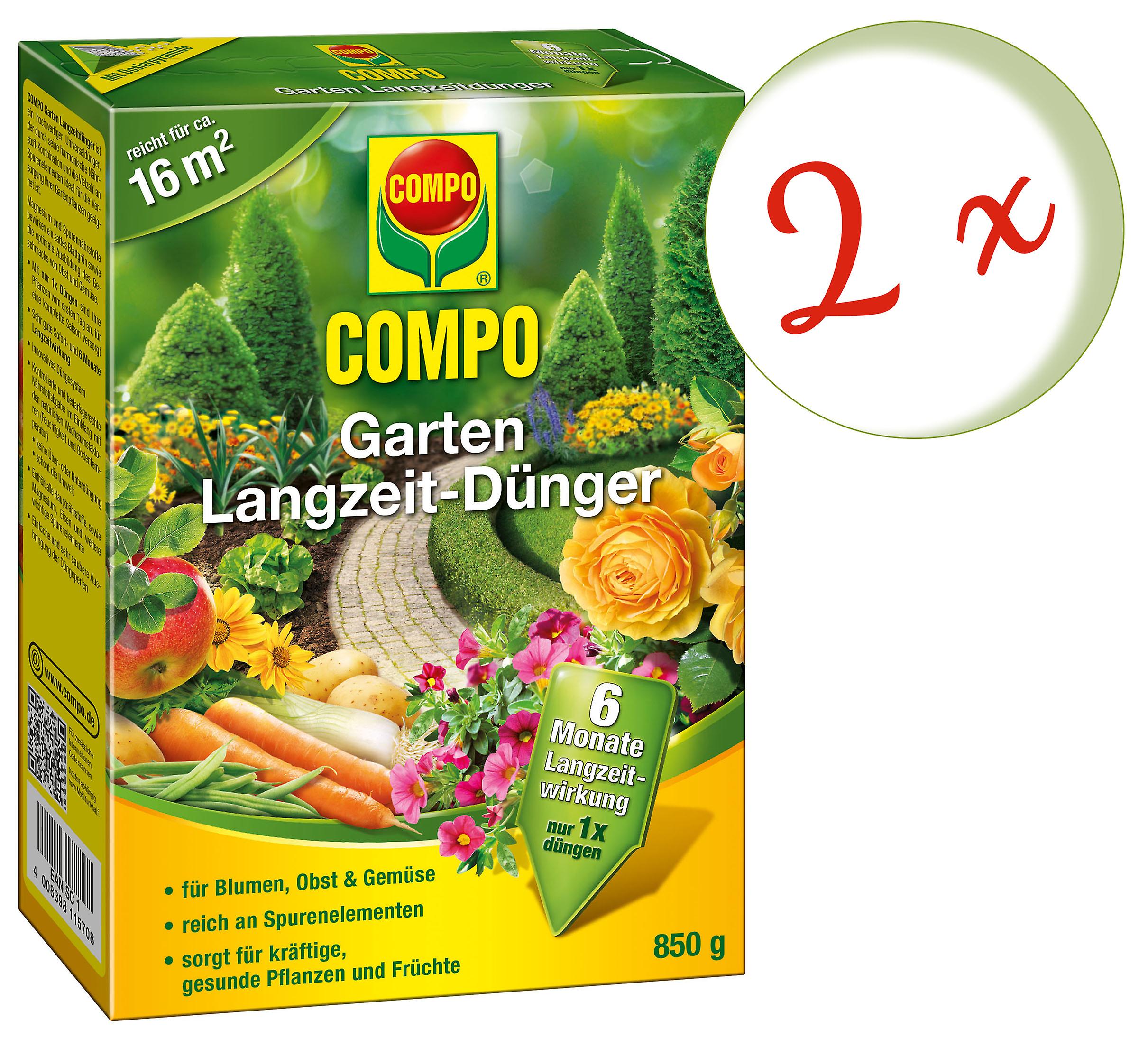 2 x COMPO Garden Long Term D?1/4nger， 850 g