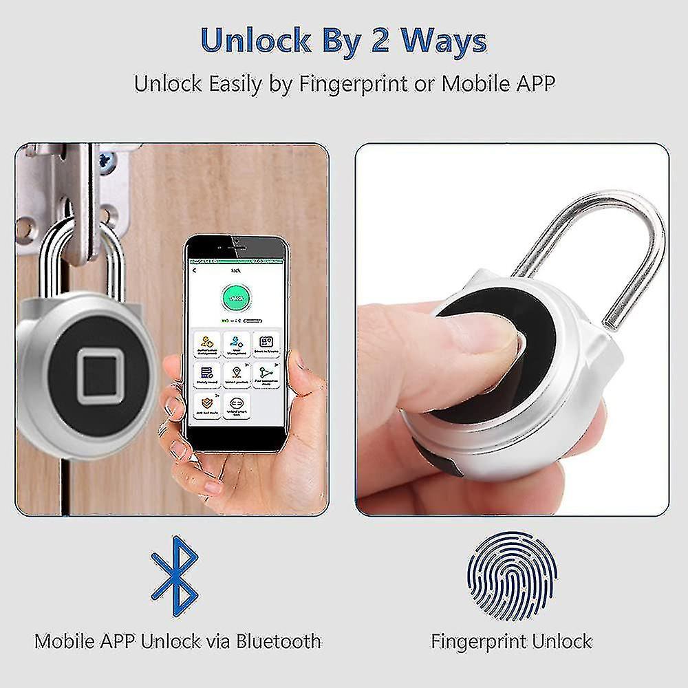 Gym Locker Padlock， Heilwiy Fingerprint， Heilwiy Phone App Unlock， Heilwiy Remote Authorized， Heilwi