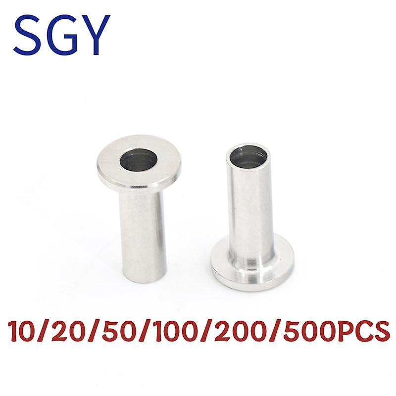 20/50/100/200/500pcs Stainless Steel Protective Protector Sleeves Grommet For 1/8andquot;， 5/32andquot;，or 3/16andquot; Deck Cable Railing Kit