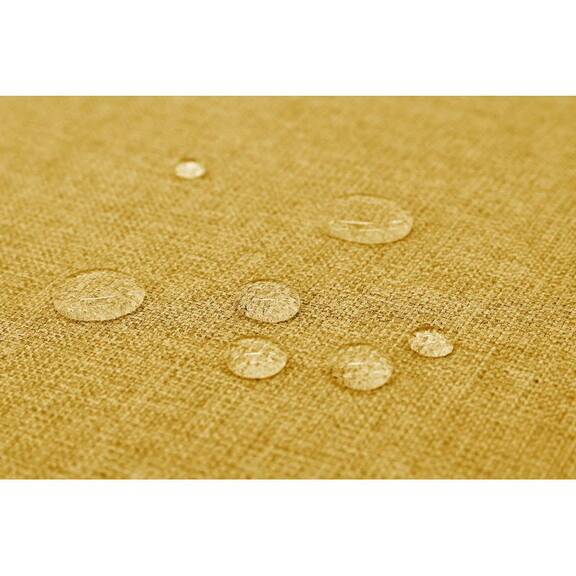 Yellow Luxury Linen Texture Water Repellent Washab...