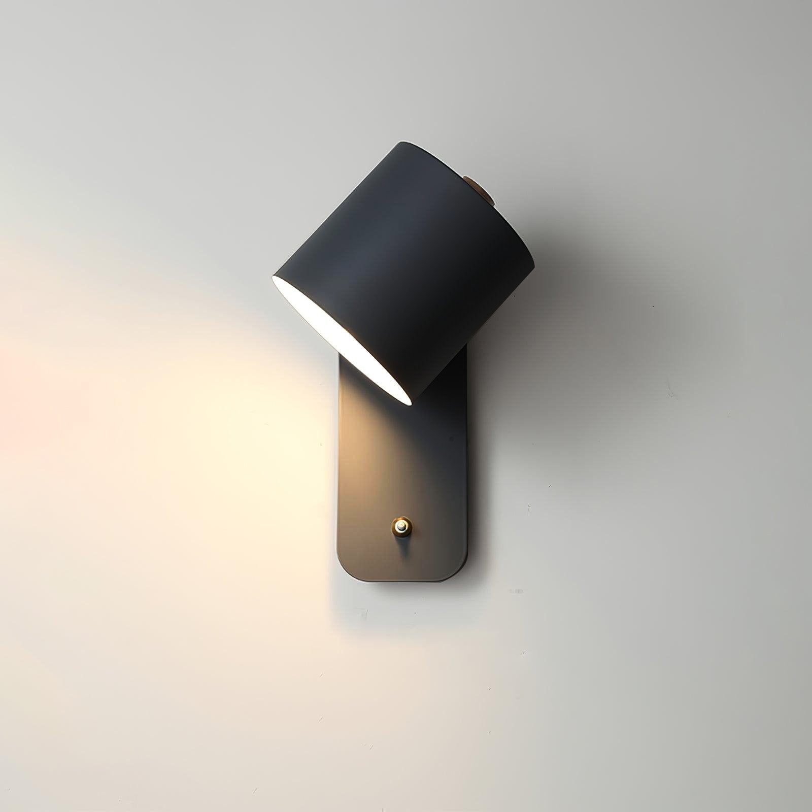 Rotatable Cylinder Plug-in Wall Lamp