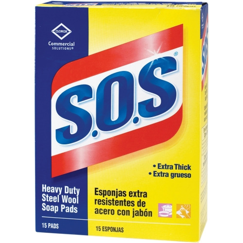 Clorox Commercial Solutions SOS Steel Wool Soap Pads  CLO88320