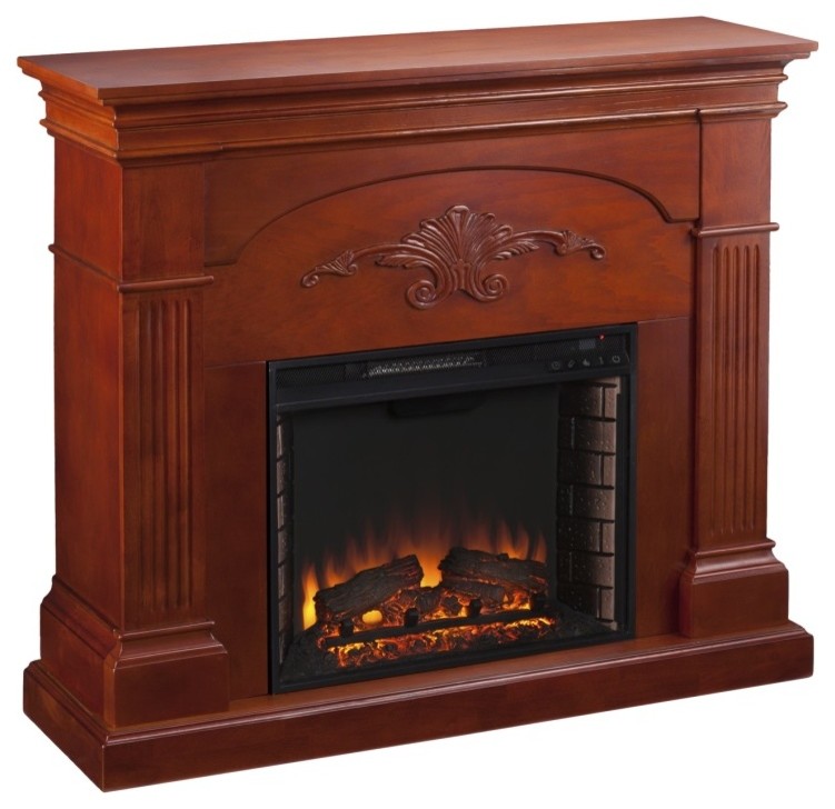 Sicilian Harvest Electric Fireplace   Traditional   Entertainment Centers And Tv Stands   by VirVentures  Houzz