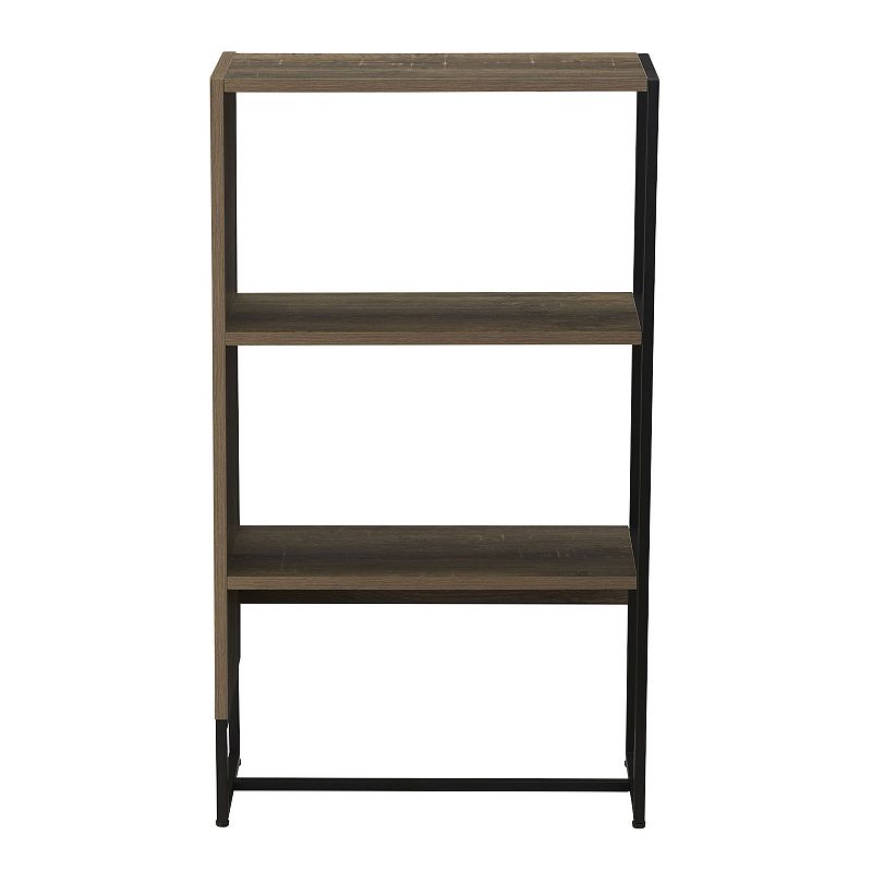 Household Essentials Modern 2-Shelf Bookcase Floor Decor