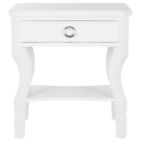 SAFAVIEH Alaia White Side Table - 24