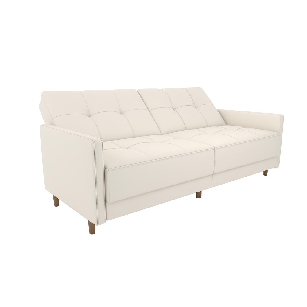 DHP Andora Faux Leather Coil Futon