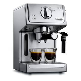 DeLonghi 15-Bar Stainless Steel Espresso Machine and Cappuccino Maker with Manual Frother ECP3630