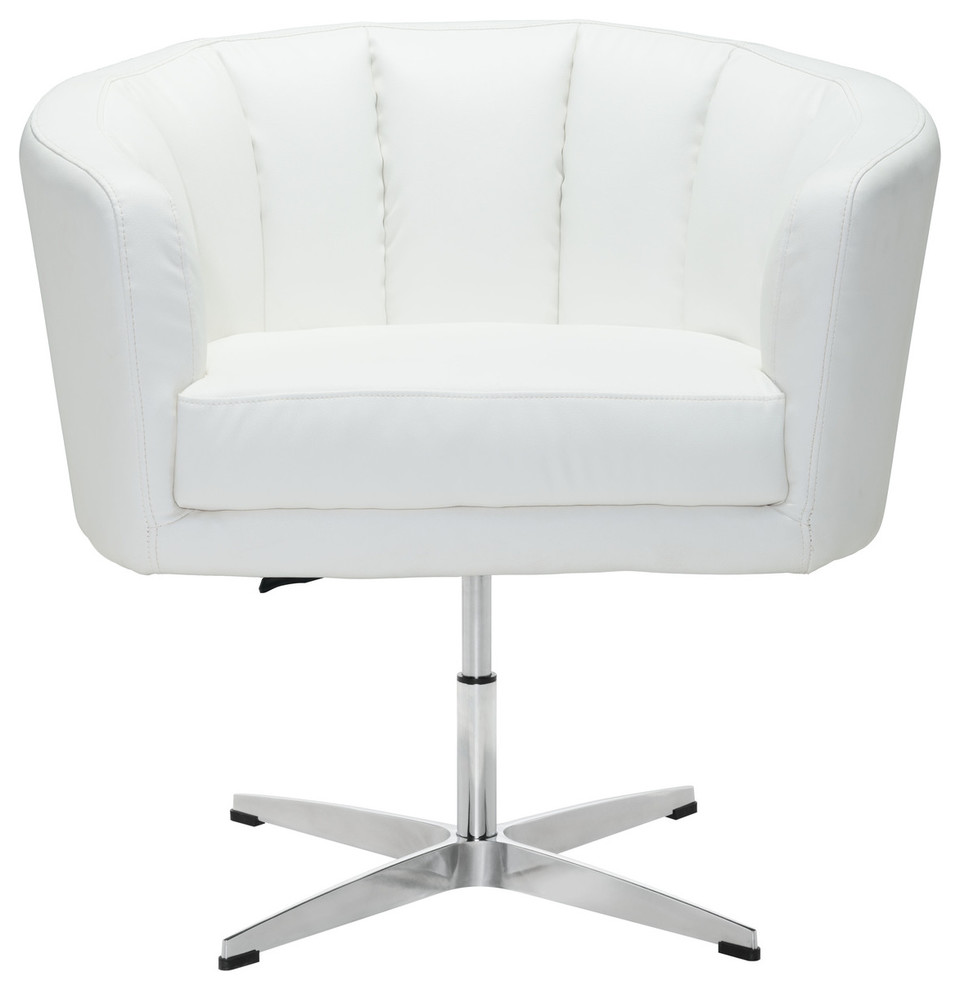 Wilshire Occasional Chair White   Contemporary   Armchairs And Accent Chairs   by Kolibri Decor  Houzz