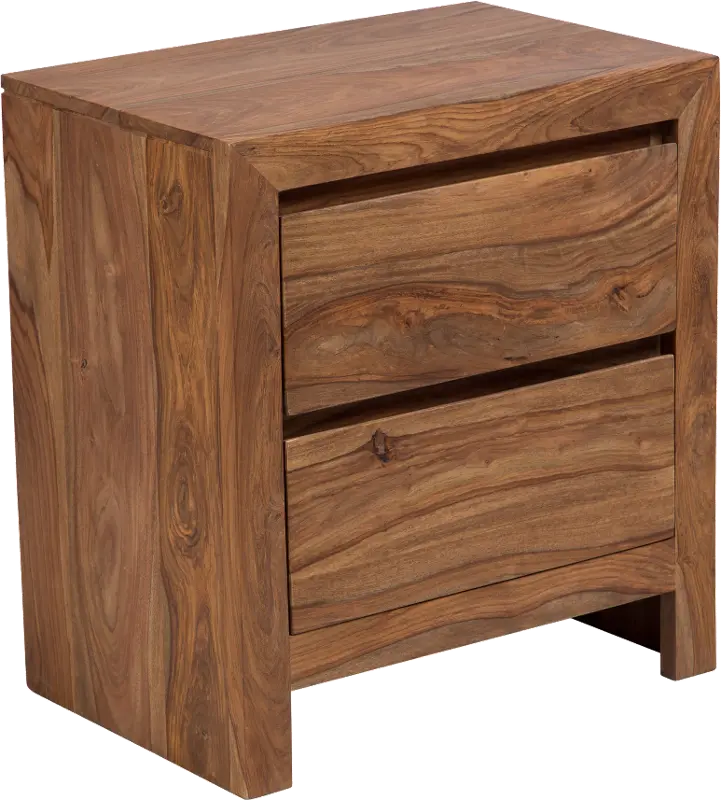 Hidden Haven Natural Nightstand