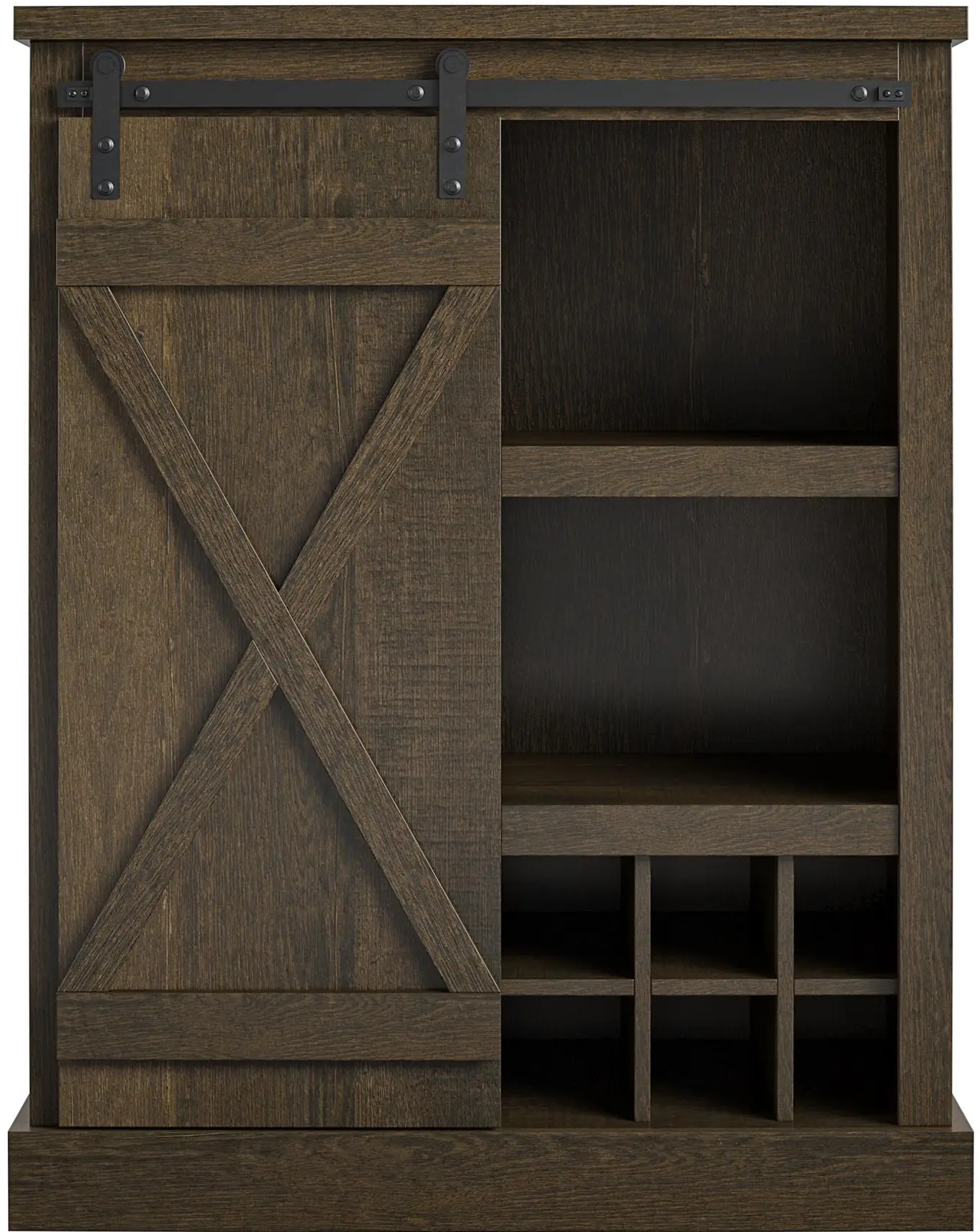 Knox County Dark Brown Bar Cabinet