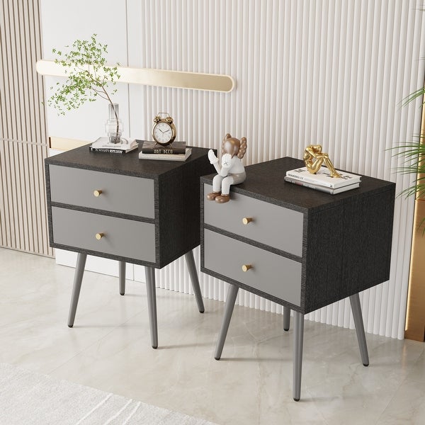 Modern Bedside Tables Set of 2