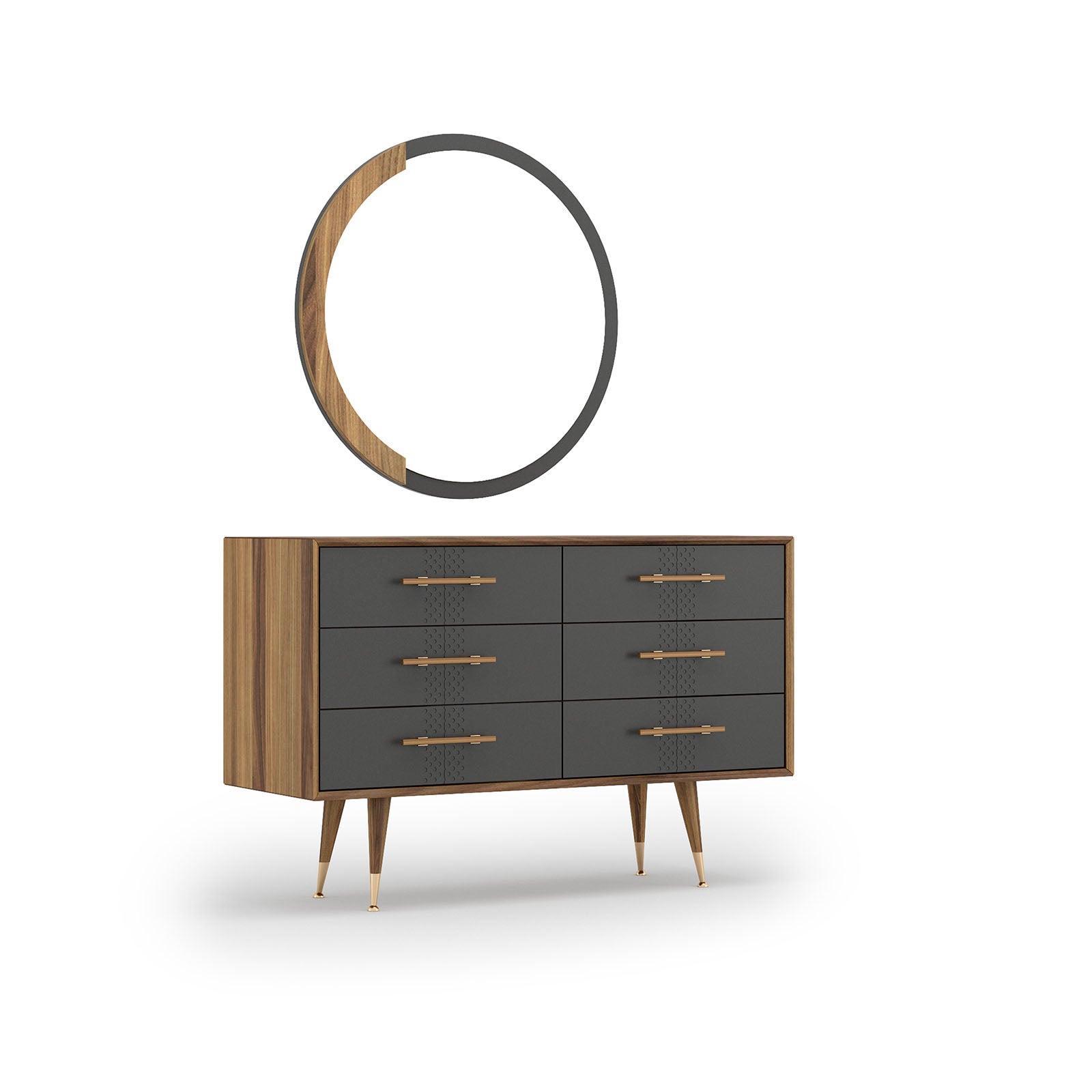 Alvin Dresser And Mirror Alvine001-Dresser