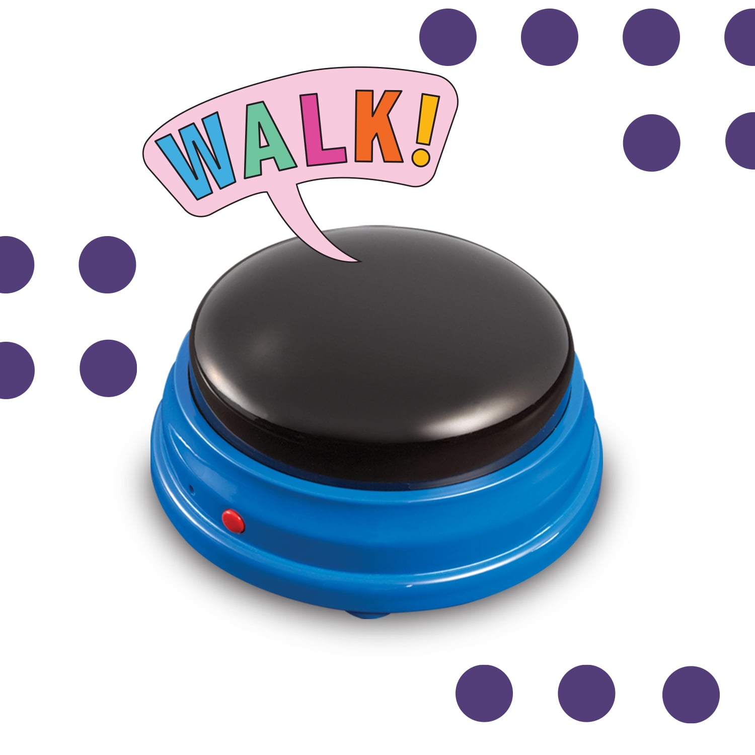 Hunger for Words Talking Pet Starter Set - 4 Recordable Buttons for Dog Communication， Talking Dog Buttons