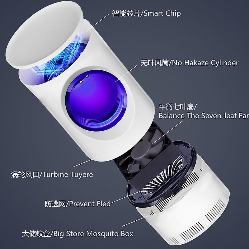 Summer Intelligent Household Bedroom Light Wave Mosquito-killing Lamp  White