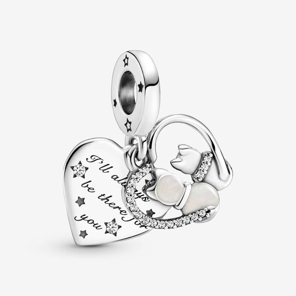 PANDORA  Cats & Hearts Dangle Charm