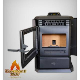 ComfortBilt HP61-BLACK Pellet Stove 3000 sq. ft. EPA Certified with Programmable Thermostat HP61-Black