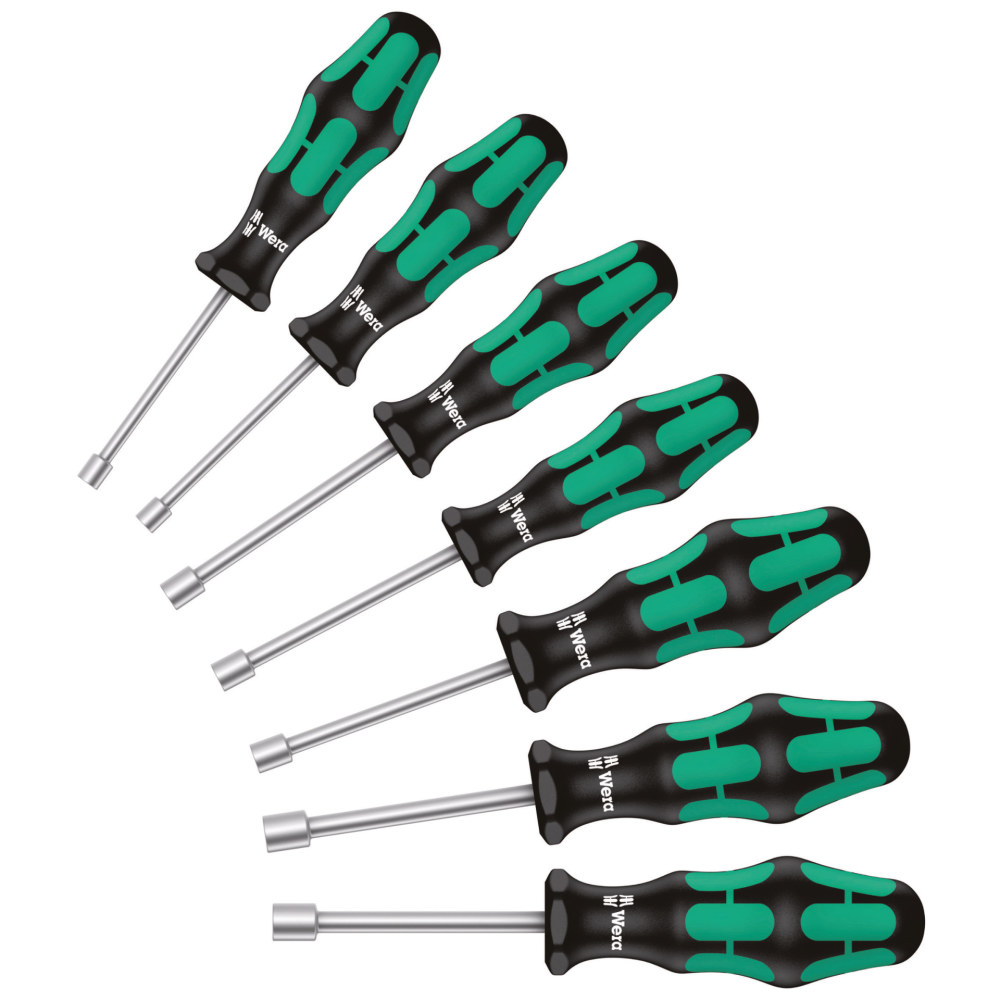 Wera 395 HOLO/7 SW 3/16 1/2 Nutdriver Set 6pc