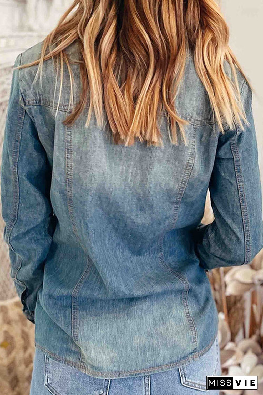 Retro Western Denim Shirt