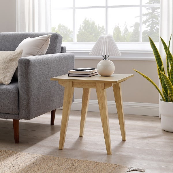 Middlebrook Contemporary Minimal Solid Wood Side Table