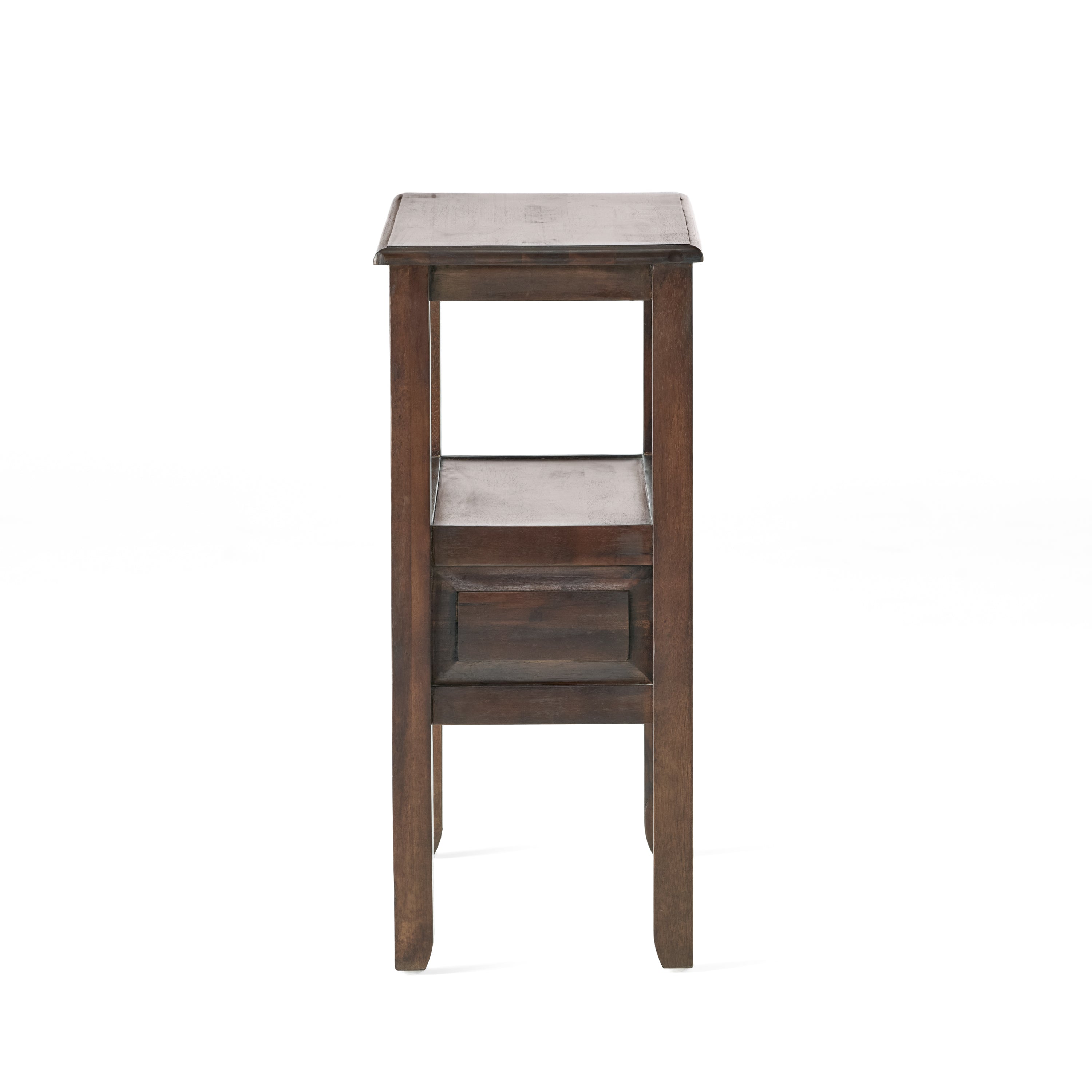 Noah Brown Mahogany Wood Accent Table