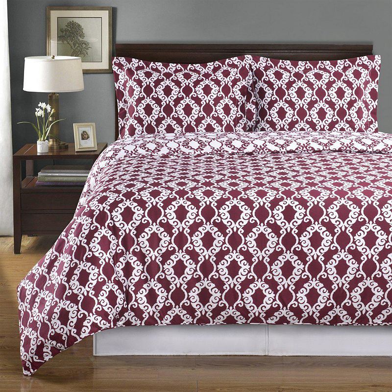 Sierra 100% Cotton Reversible Duvet Cover Set