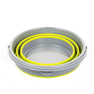 Ultimate Innovations by the DePalmas Collapsible Buckets in Yellow (Set of 2) 3903