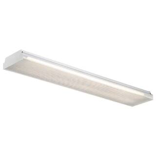 EnviroLite 4 ft. x 9 in. W White LED Flushmount MV Wraparound Light with Two T8 LED 4000K Tubes (24-Pack) EVWA09T2040-24