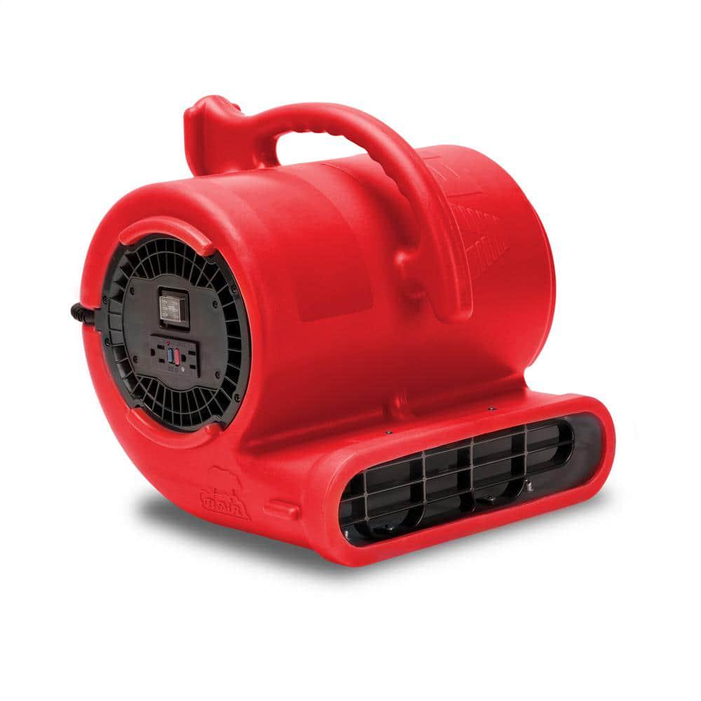 BAir 13 HP Air Mover for Water Damage Restoration Carpet Dryer Janitorial Floor Blower Fan in Red