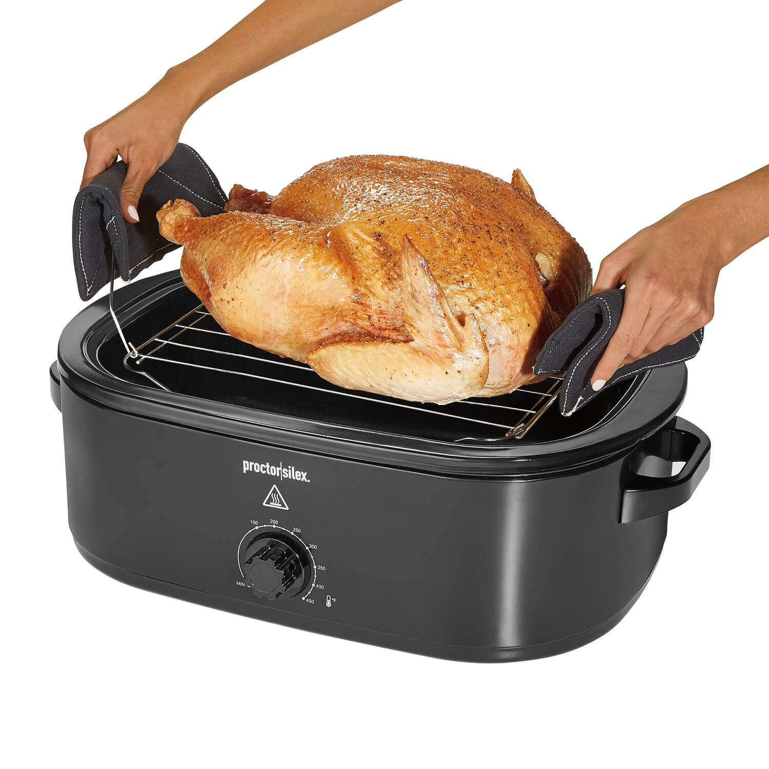 Proctor Silex Black Aluminized Steel 18 qt Roaster Oven