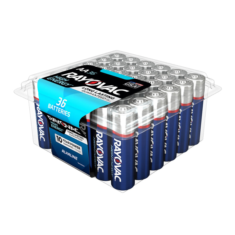 BATTERY ALKALINE AA 36PK