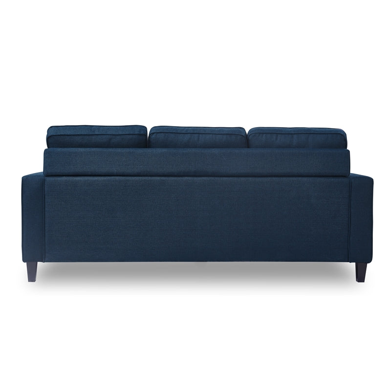 Serta Harmon Reversible Sectional Sofa Pillow Back Cushions Navy Blue