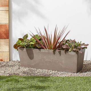 Arcadia Garden Products 25.3 in. x 9 in. Taupe Composite PSW Window Box U65TP