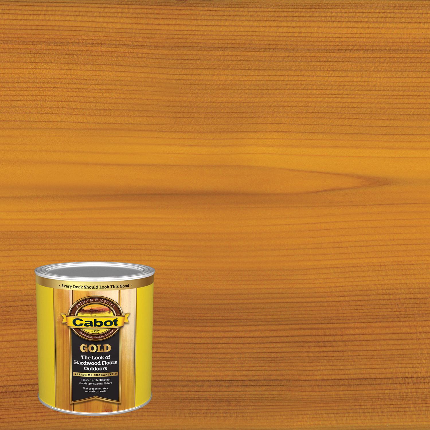 Cabot Gold Satin Sun-Drenched Oak Oil-Based Deck Varnish 1 qt