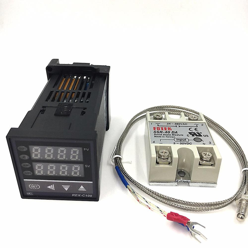 Temperature Controller， Ssr-40 Da， K Thermocouple Probe， Heatsink， User Manual，