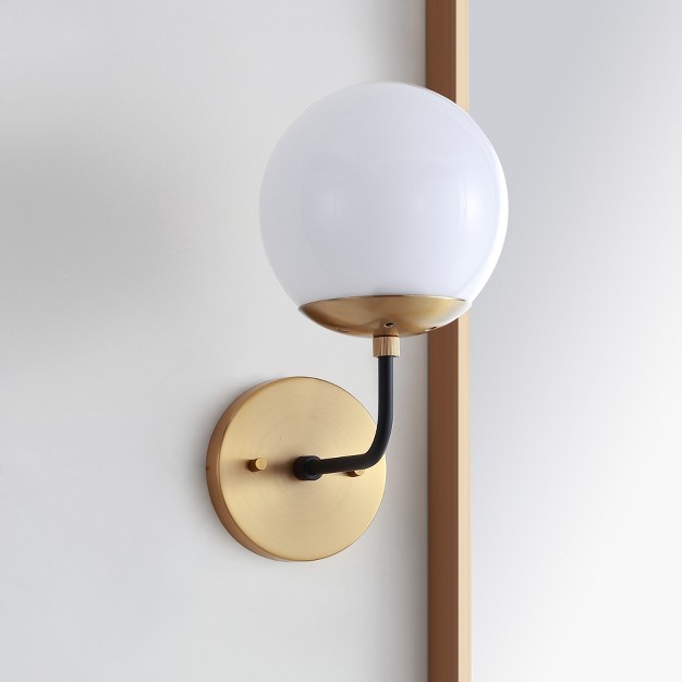 Cayden Wall Sconce Brass Gold black Safavieh