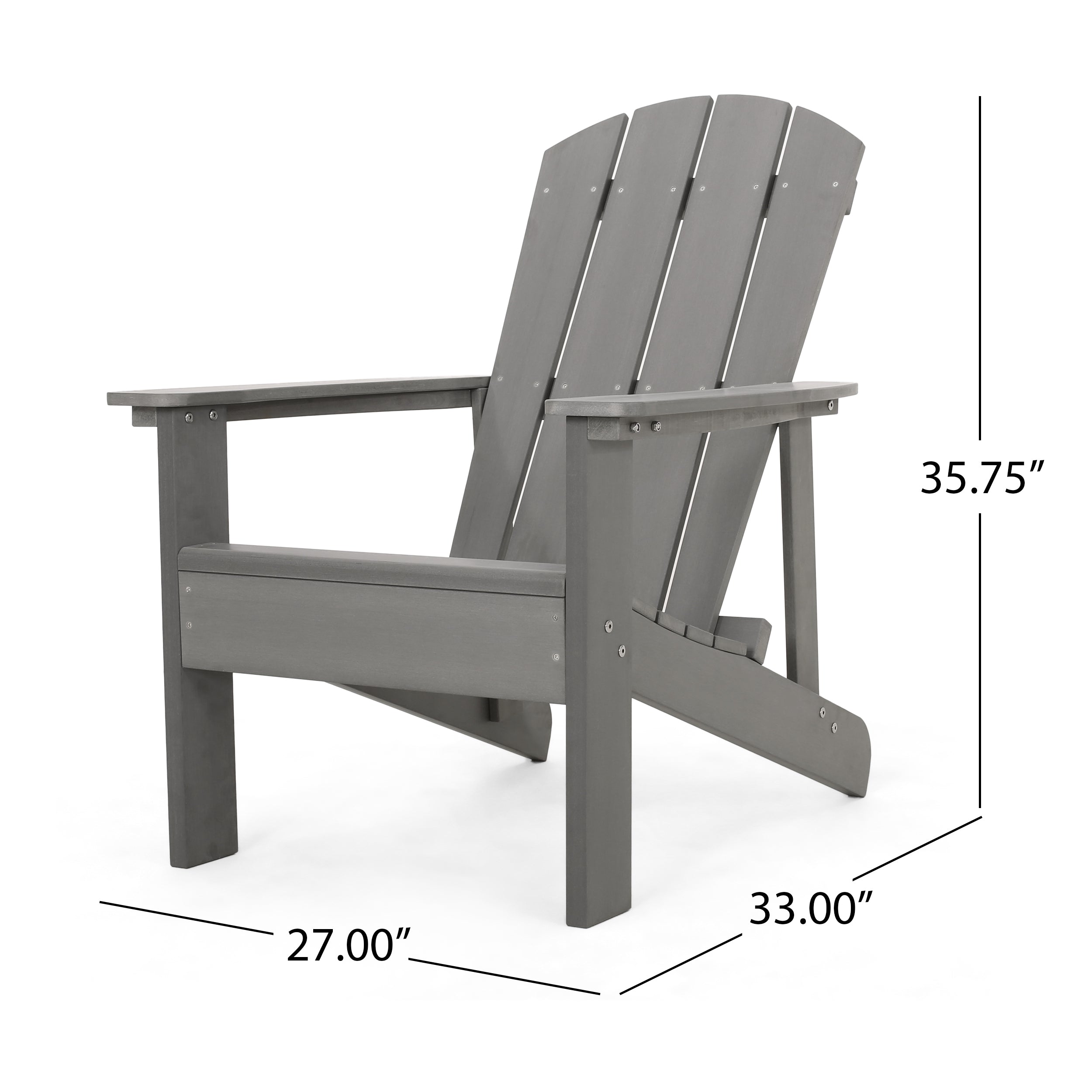 Anastasija Outdoor Faux Wood Adirondack Chair